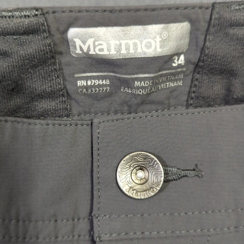 Marmot Shorts Men's 34 Gray Arch Rock Nylon Tech Outdoor Hiking Climbing - Picture 7 of 10